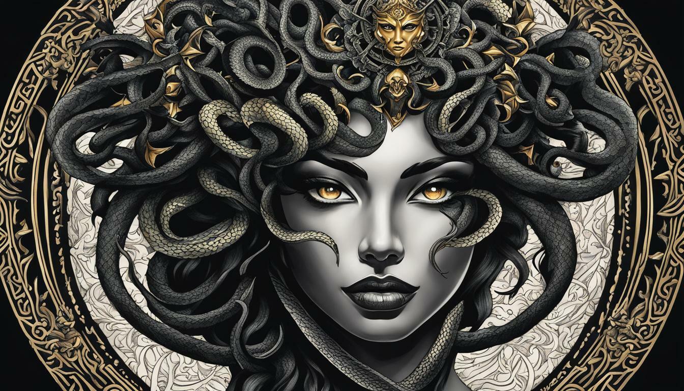 Unleash Your Style with a Black Medusa Tattoo Design