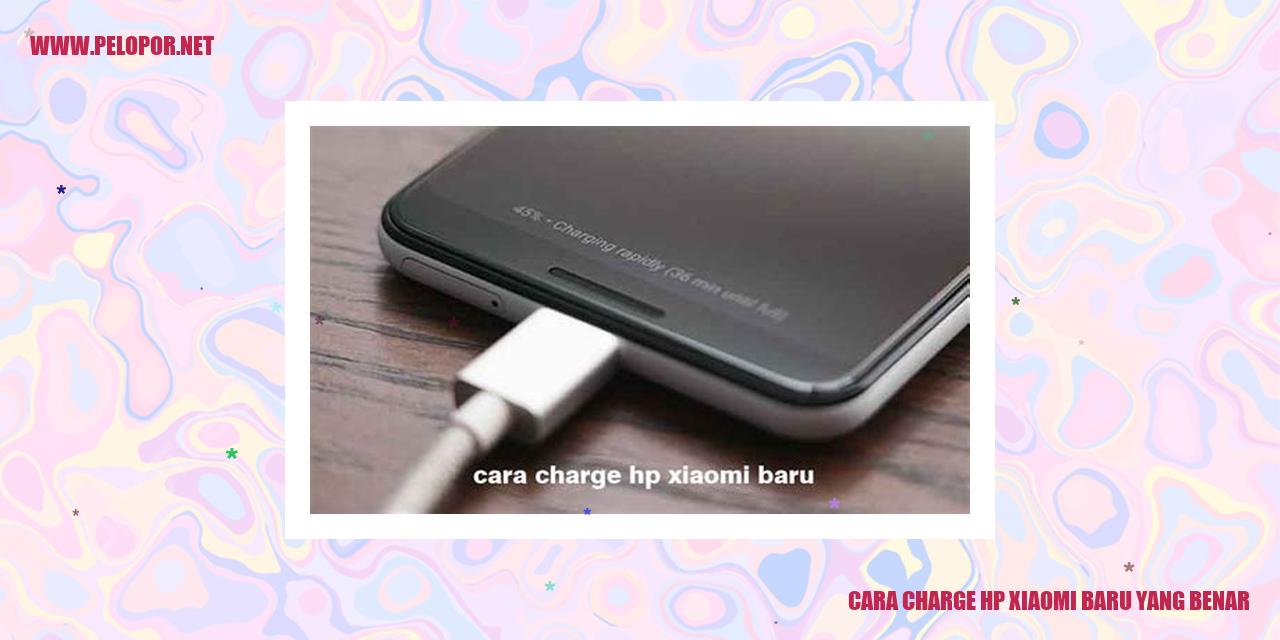 Cara Charge HP Xiaomi Baru yang Benar