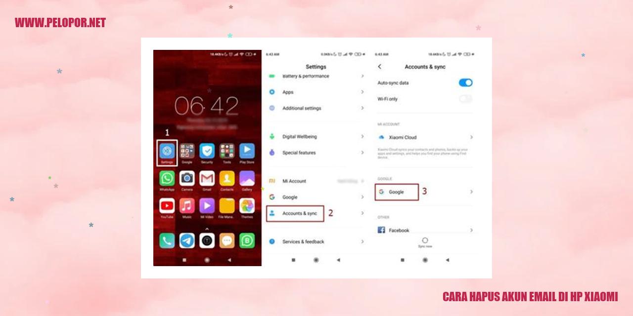 Cara Hapus Akun Email di HP Xiaomi