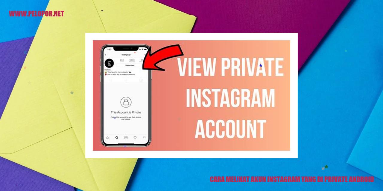 Cara Melihat Akun Instagram yang di Private di Android