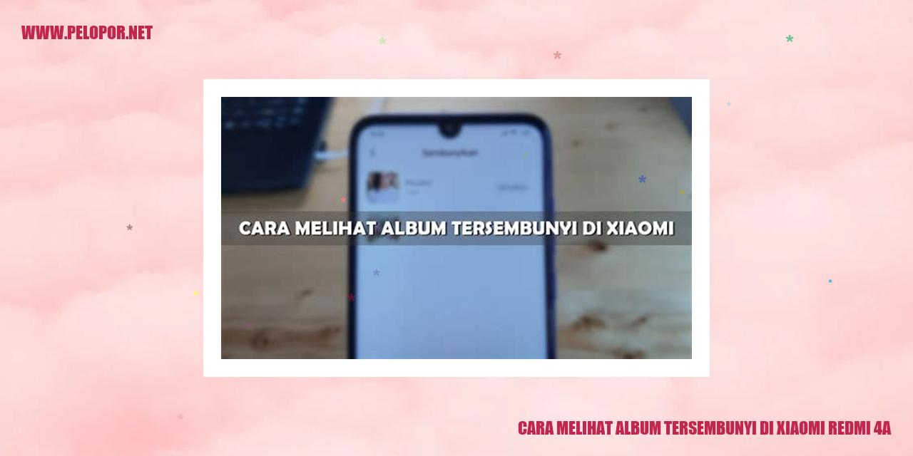 Cara Melihat Album Tersembunyi di Xiaomi Redmi 4A