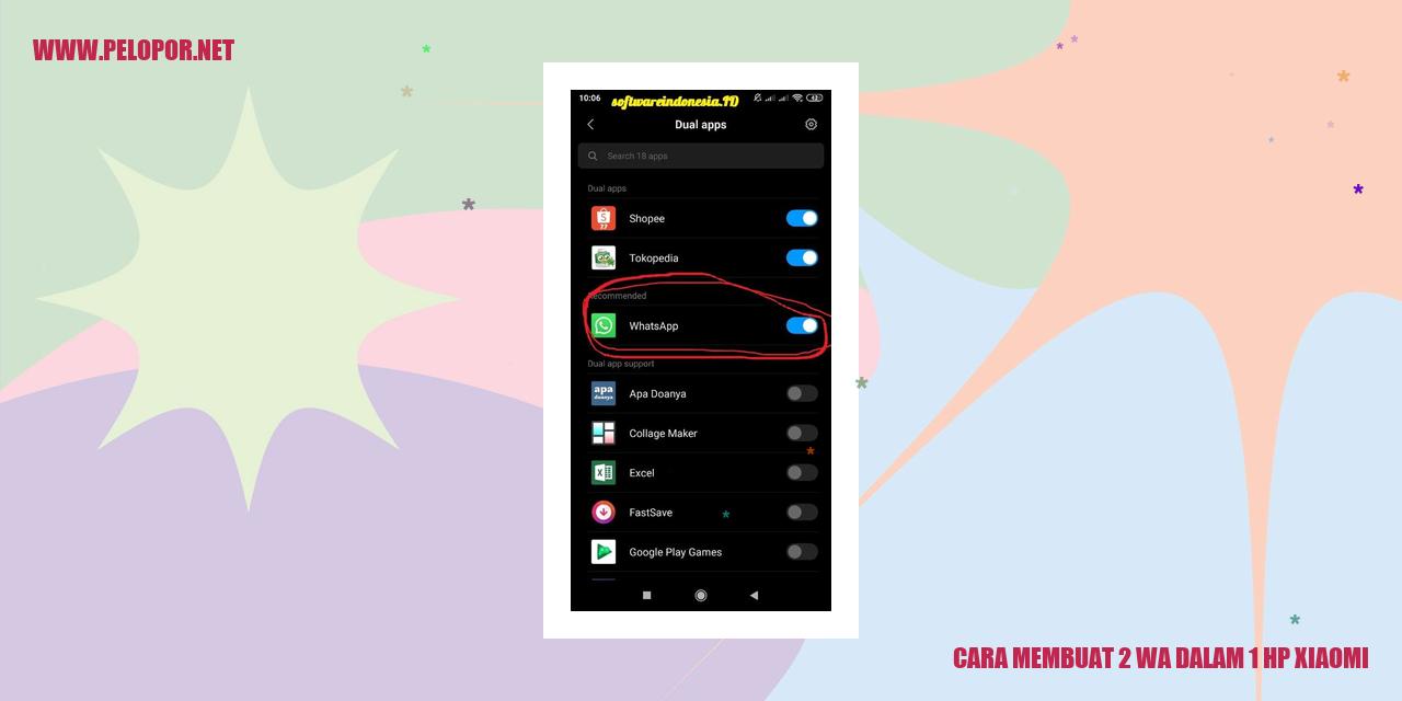 Cara Membuat 2 WhatsApp dalam 1 HP Xiaomi
