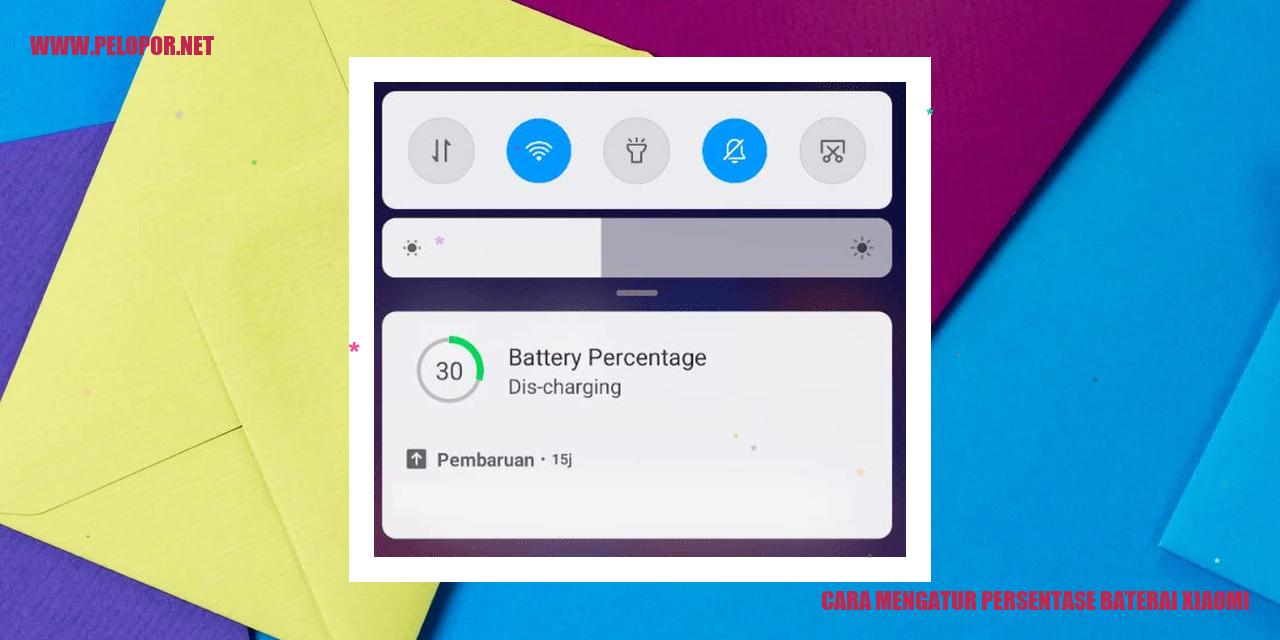 Cara Mengatur Persentase Baterai Xiaomi