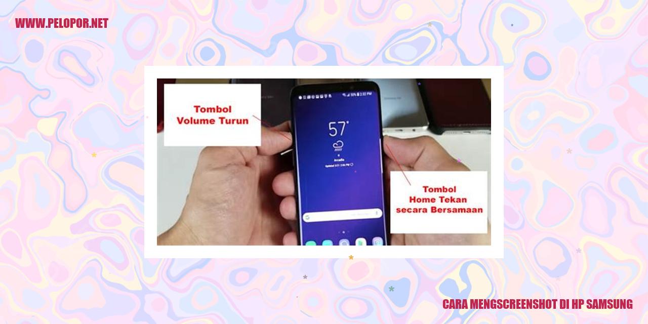 Cara Mengambil Screenshot di Hp Samsung