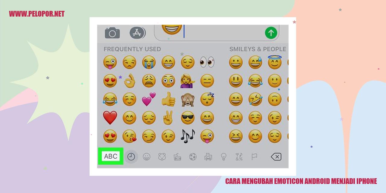Cara Mengubah Emoticon Android Menjadi iPhone