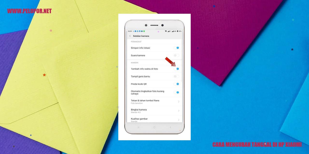 Cara Mengubah Tanggal di HP Xiaomi