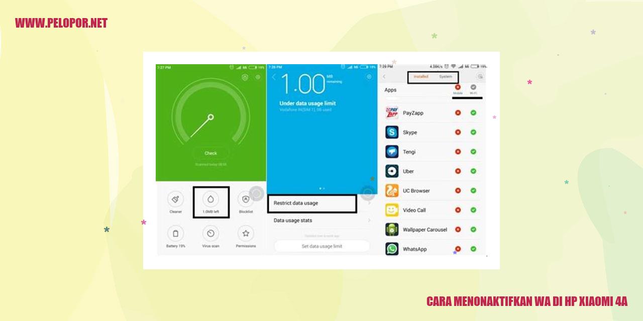 Cara Menonaktifkan WhatsApp di HP Xiaomi 4A