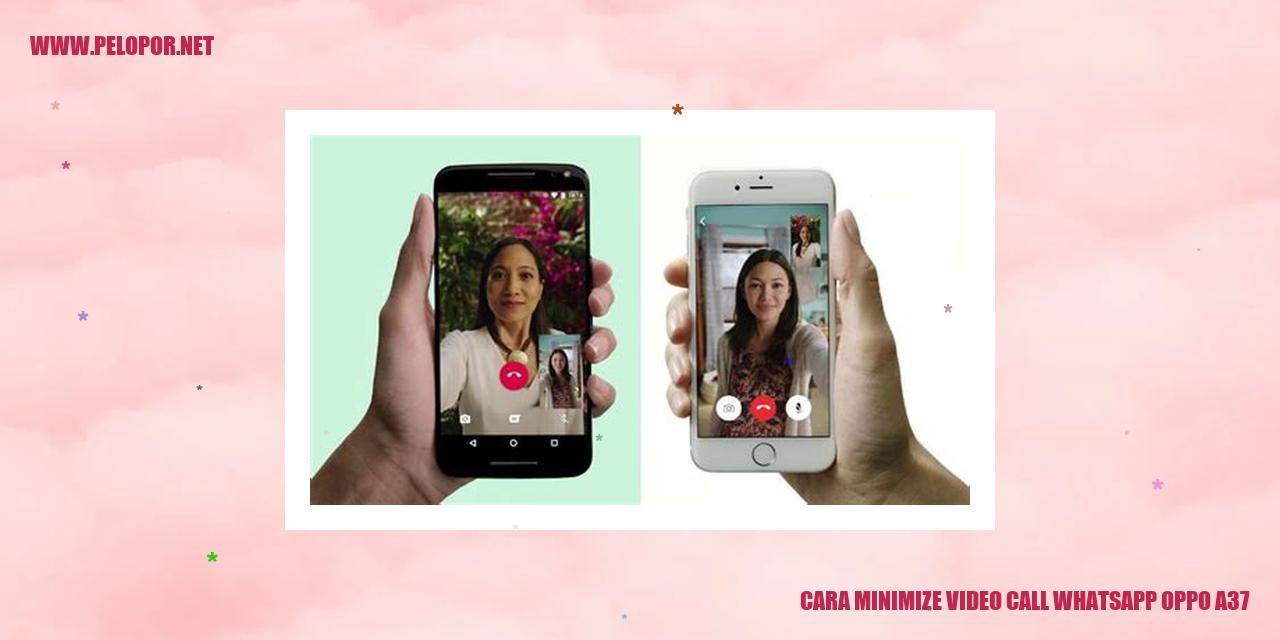 Cara Minimize Video Call WhatsApp Oppo A37